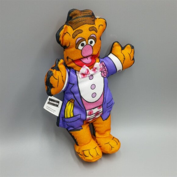 1998 Blockbuster Video Fozzie Cloth Plush Bear Muppets 8" - Picture 3 of 5